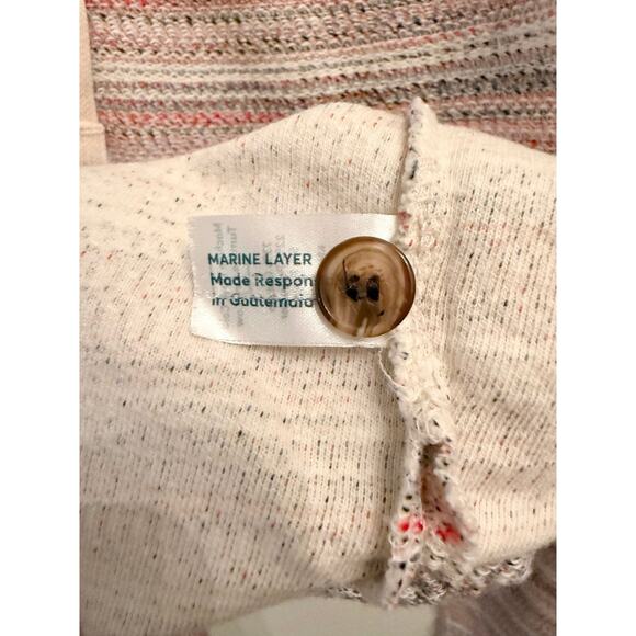 Marine Layer NWT Moonstone Long Sleeve Shirt Beach Hoodie Knit Men’s Small - Picture 7 of 9